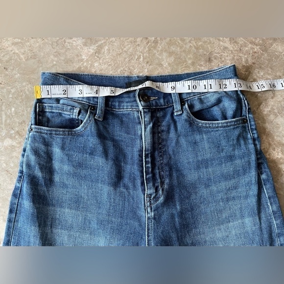 UNIQLO high rise wide leg cropped jeans size 24 - Picture 10 of 10